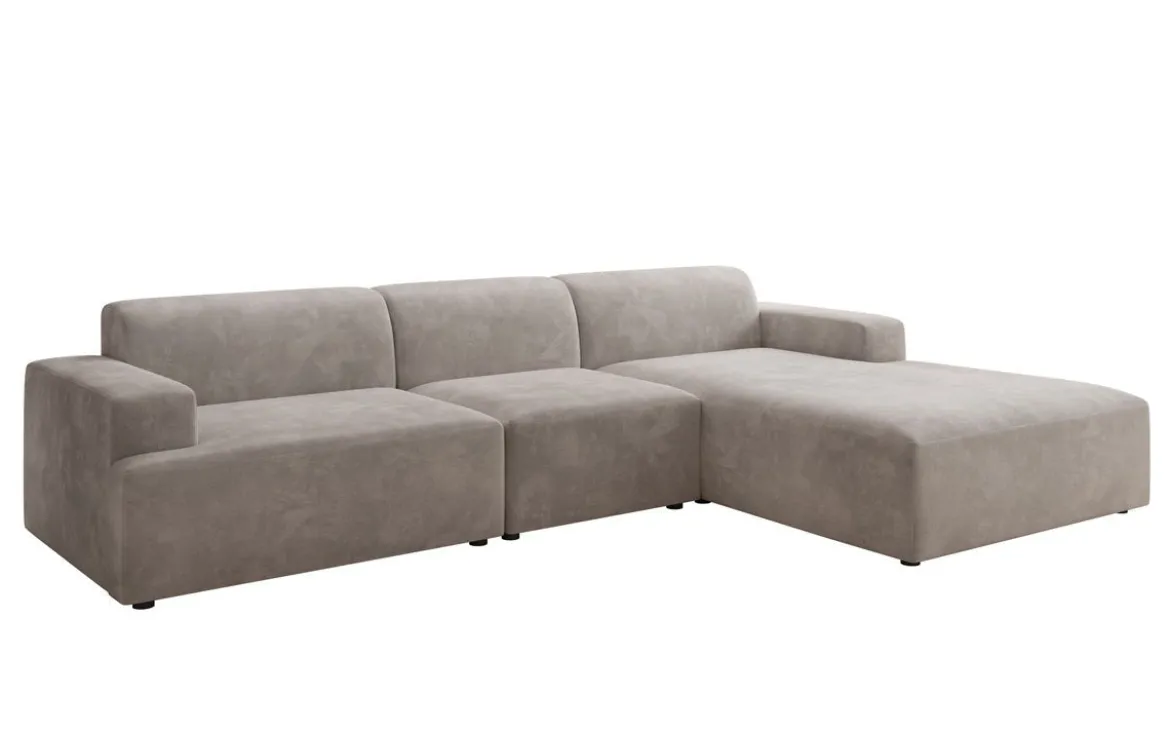 Designer Ecksofa Monza Maxi in Samt