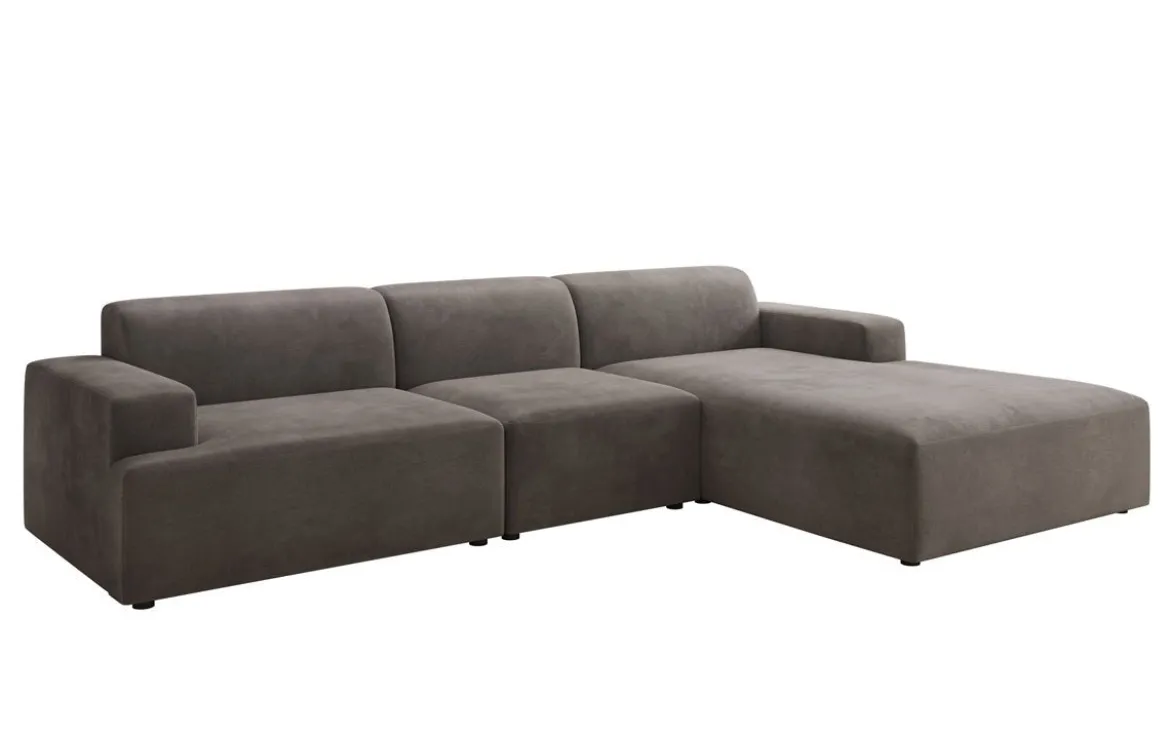 Designer Ecksofa Monza Maxi in Samt