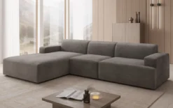 Designer Ecksofa Monza Maxi in Samt