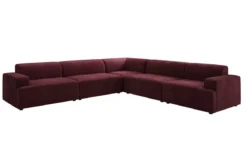 Designer Ecksofa Monza Wohnlandschaft XXL in Samt