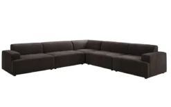 Designer Ecksofa Monza Wohnlandschaft XXL in Samt