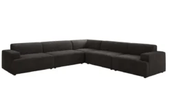 Designer Ecksofa Monza Wohnlandschaft XXL in Samt