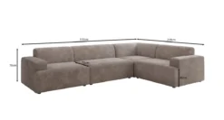 Designer Ecksofa Monza Wohnlandschaft in Cord
