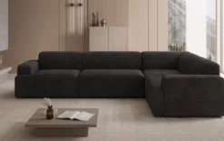 Designer Ecksofa Monza Wohnlandschaft in Cord