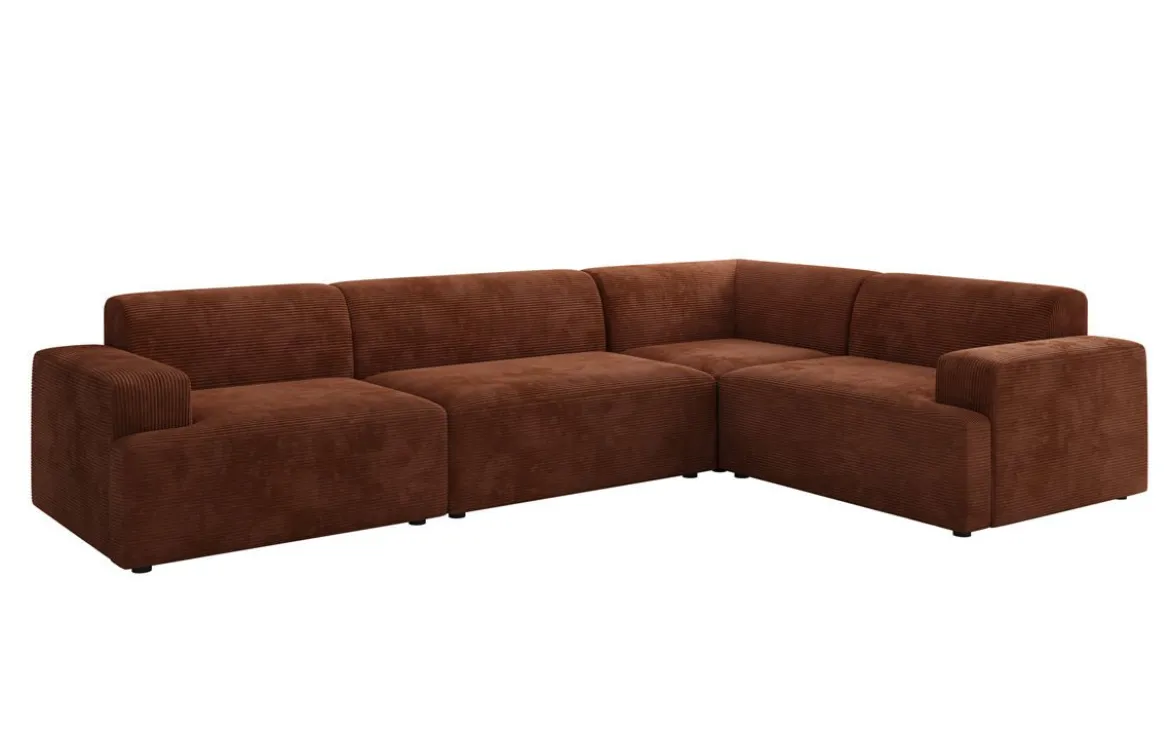 Designer Ecksofa Monza Wohnlandschaft in Cord