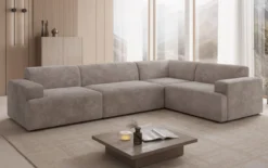 Designer Ecksofa Monza Wohnlandschaft in Cord