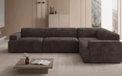 Designer Ecksofa Monza Wohnlandschaft in Cord