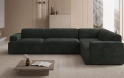 Designer Ecksofa Monza Wohnlandschaft in Cord