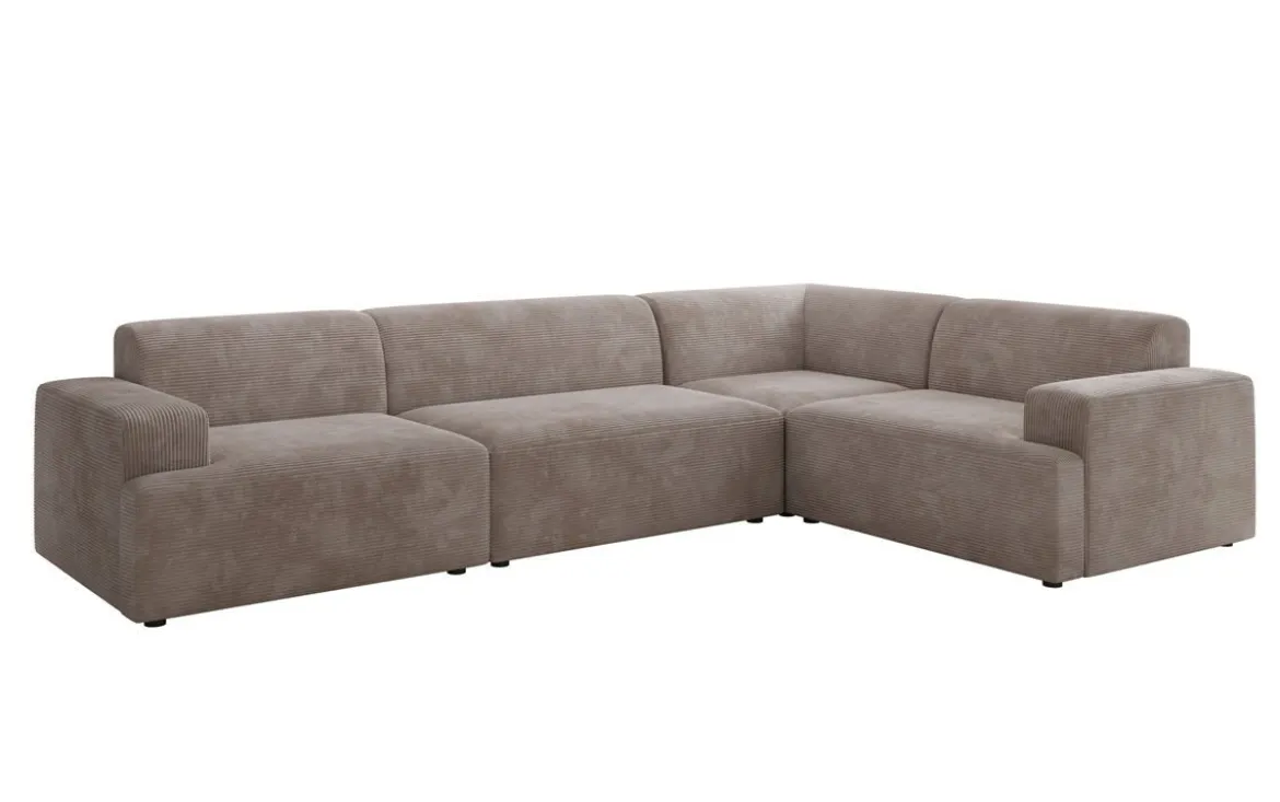 Designer Ecksofa Monza Wohnlandschaft in Cord