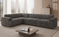Designer Ecksofa Monza Wohnlandschaft in Cord