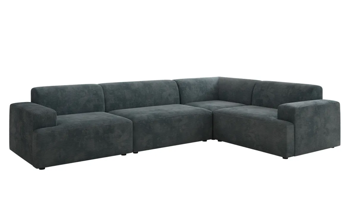 Designer Ecksofa Monza Wohnlandschaft in Cord