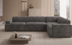 Designer Ecksofa Monza Wohnlandschaft in Cord