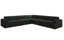 Designer Ecksofa Monza Wohnlandschaft XXL in Cord