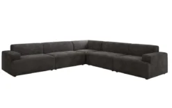 Designer Ecksofa Monza Wohnlandschaft XXL in Cord