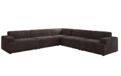 Designer Ecksofa Monza Wohnlandschaft XXL in Cord