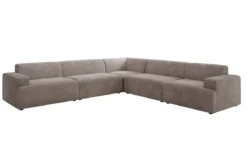 Designer Ecksofa Monza Wohnlandschaft XXL in Cord
