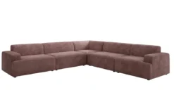 Designer Ecksofa Monza Wohnlandschaft XXL in Cord
