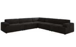 Designer Ecksofa Monza Wohnlandschaft XXL in Cord