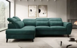 Designer Ecksofa Nobile mit verstellbarer Rückenlehne