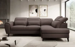 Designer Ecksofa Nobile mit verstellbarer Rückenlehne