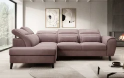 Designer Ecksofa Nobile mit verstellbarer Rückenlehne