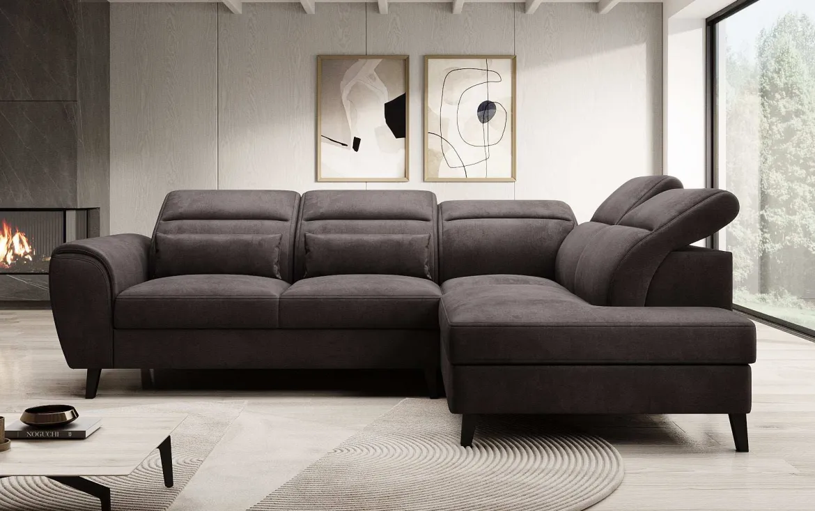 Designer Ecksofa Nobile mit verstellbarer Rückenlehne