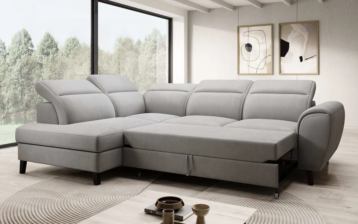Designer Ecksofa Nobile mit verstellbarer Rückenlehne