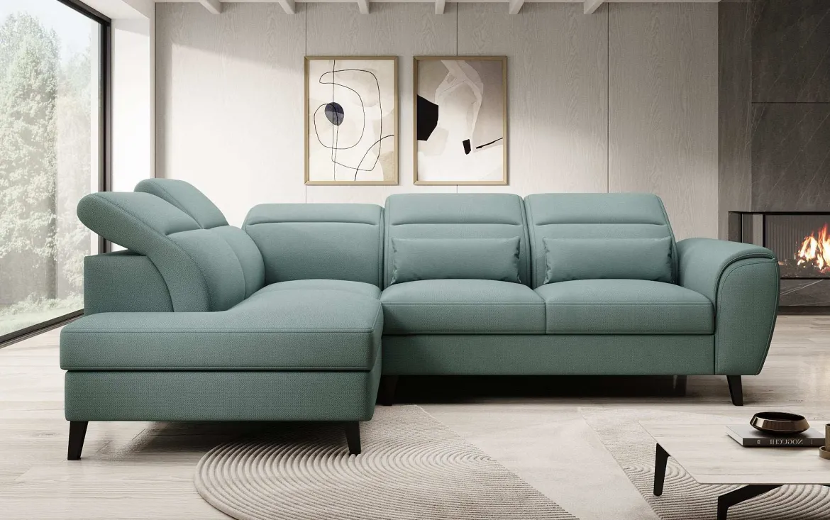 Designer Ecksofa Nobile mit verstellbarer Rückenlehne