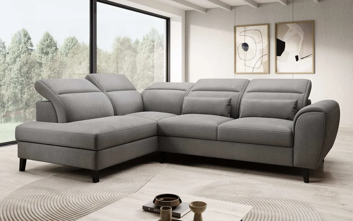 Designer Ecksofa Nobile mit verstellbarer Rückenlehne