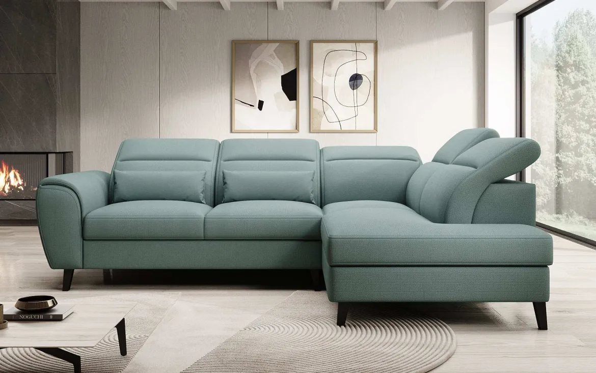 Designer Ecksofa Nobile mit verstellbarer Rückenlehne