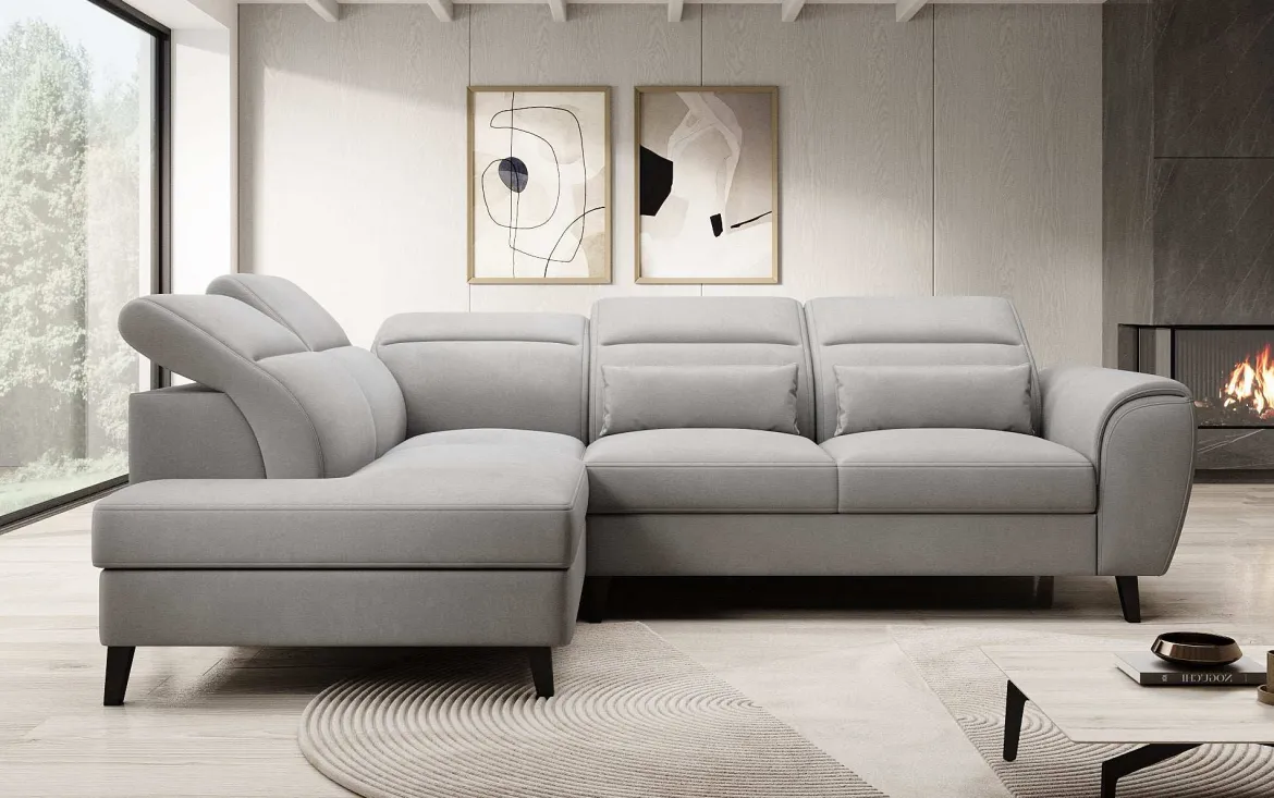 Designer Ecksofa Nobile mit verstellbarer Rückenlehne