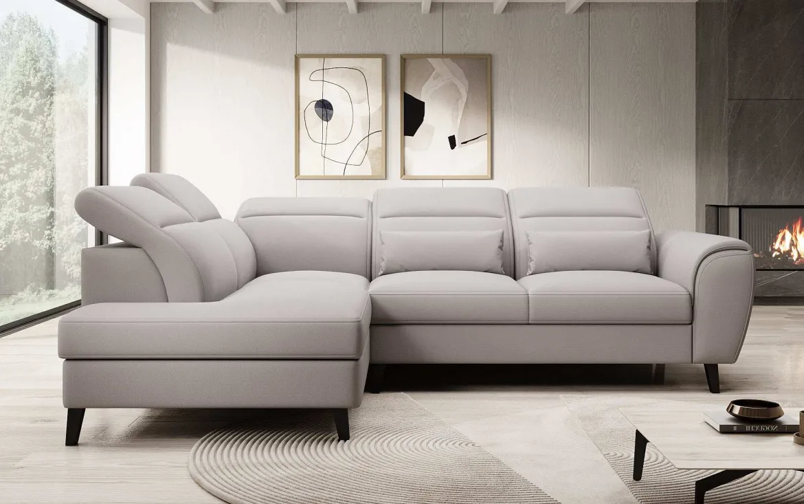 Designer Ecksofa Nobile mit verstellbarer Rückenlehne