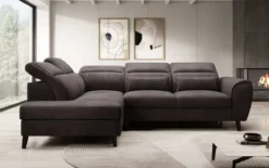 Designer Ecksofa Nobile mit verstellbarer Rückenlehne