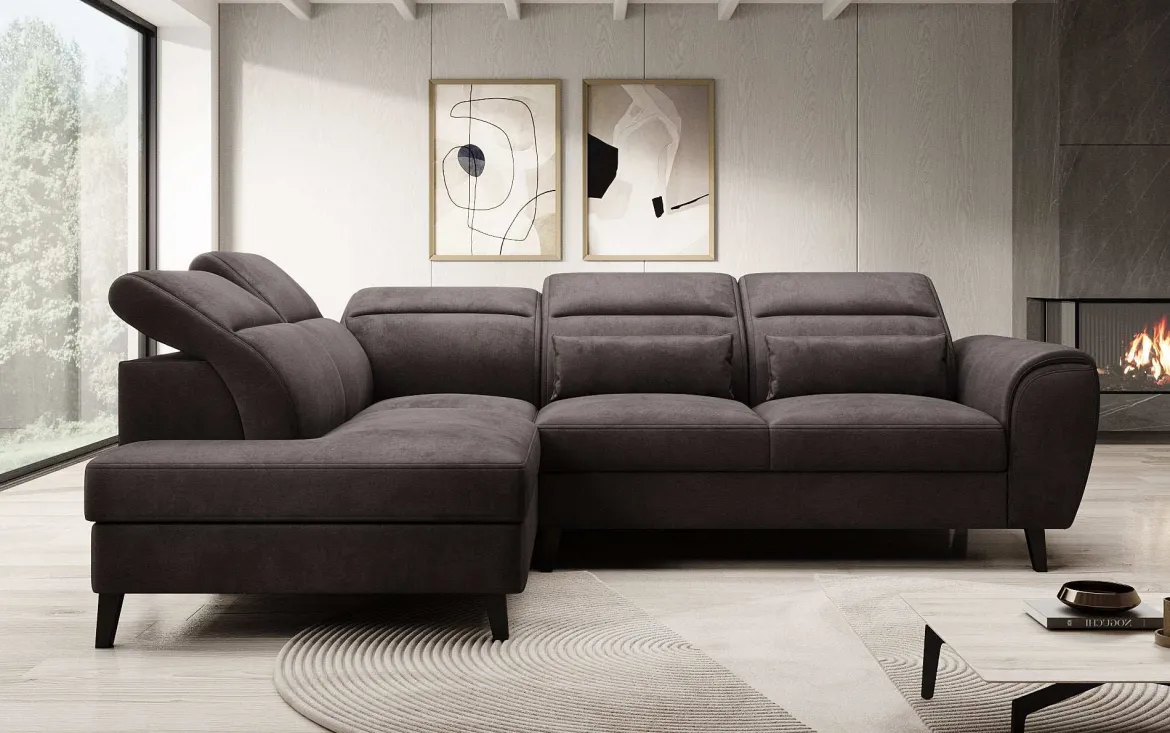 Designer Ecksofa Nobile mit verstellbarer Rückenlehne