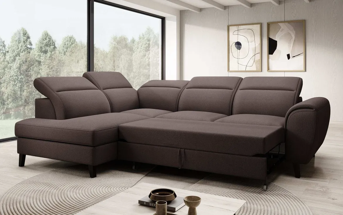 Designer Ecksofa Nobile mit verstellbarer Rückenlehne