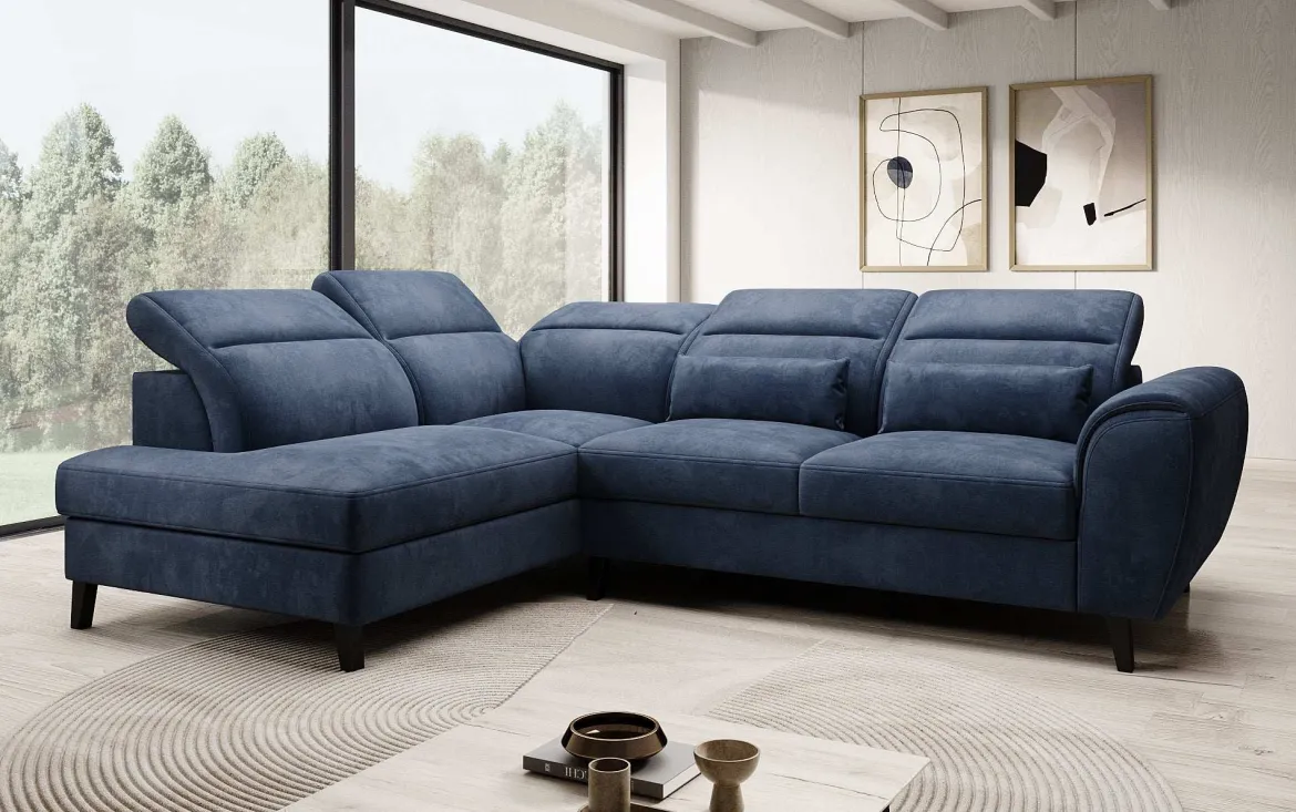Designer Ecksofa Nobile mit verstellbarer Rückenlehne