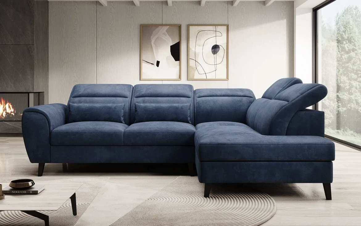 Designer Ecksofa Nobile mit verstellbarer Rückenlehne