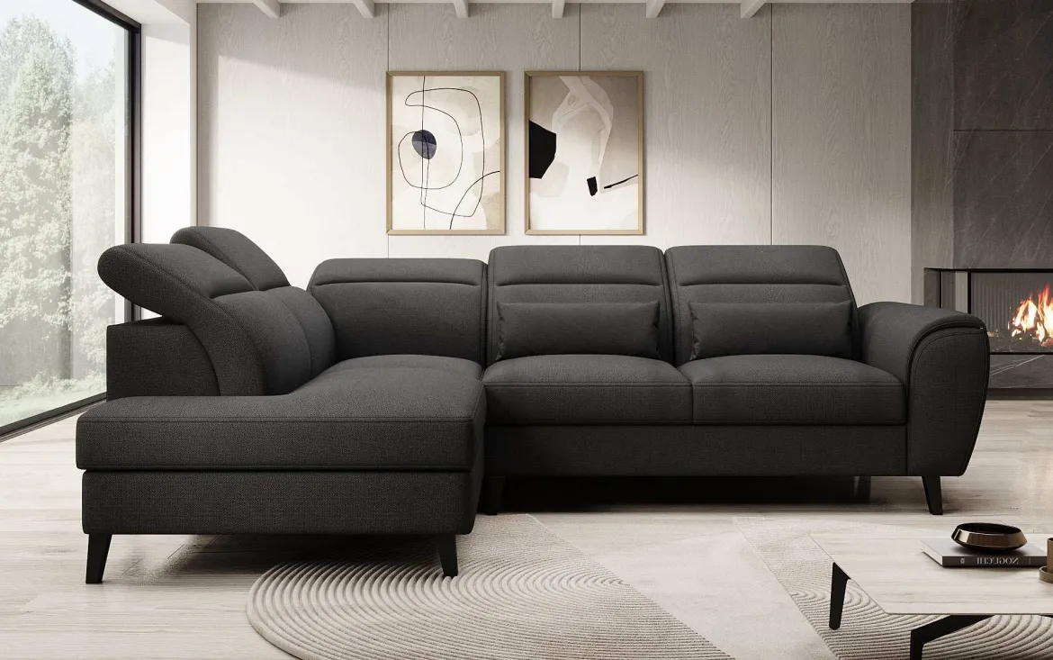 Designer Ecksofa Nobile mit verstellbarer Rückenlehne