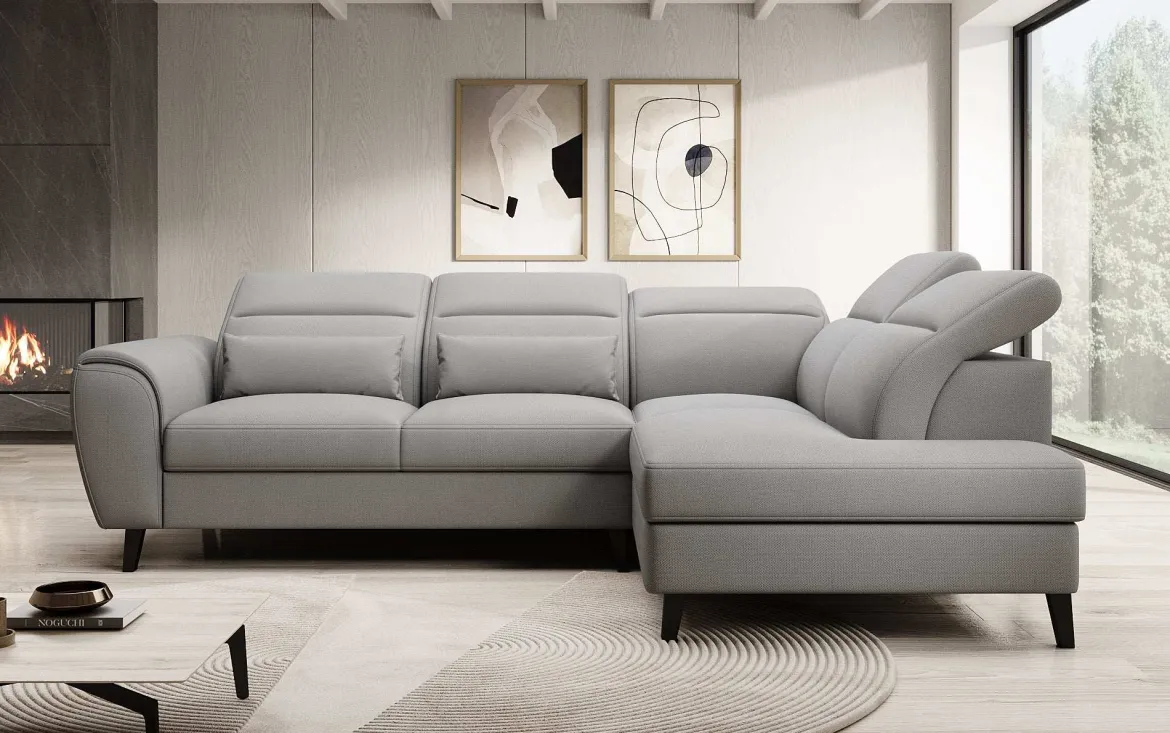 Designer Ecksofa Nobile mit verstellbarer Rückenlehne