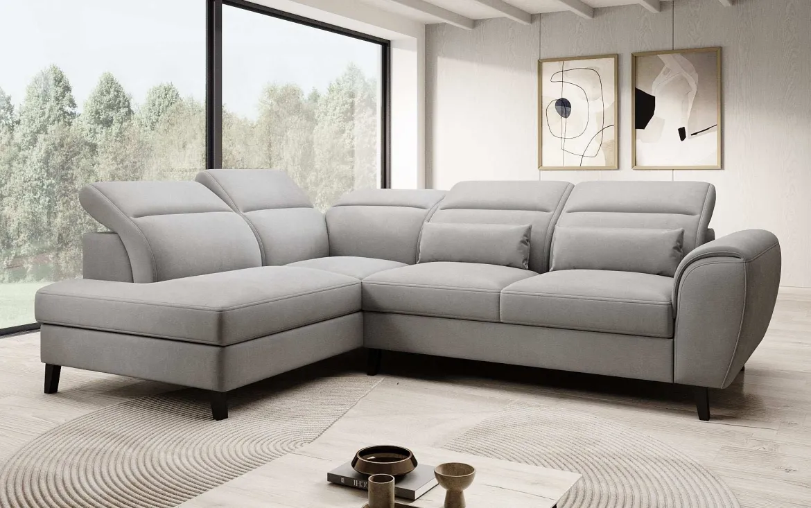 Designer Ecksofa Nobile mit verstellbarer Rückenlehne