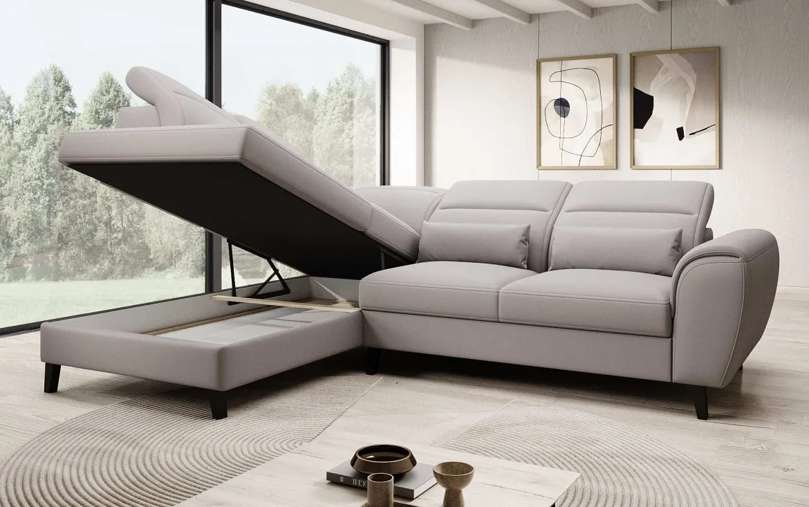 Designer Ecksofa Nobile mit verstellbarer Rückenlehne