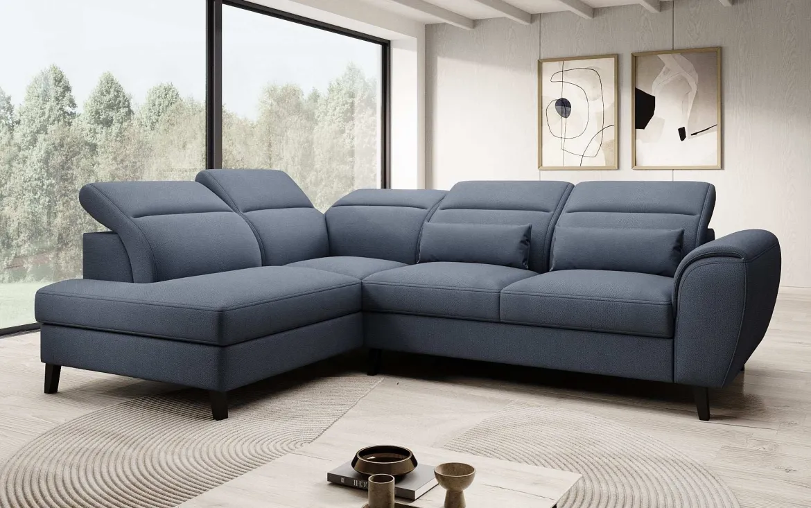 Designer Ecksofa Nobile mit verstellbarer Rückenlehne