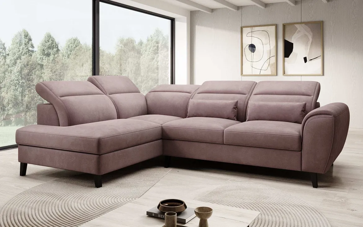 Designer Ecksofa Nobile mit verstellbarer Rückenlehne