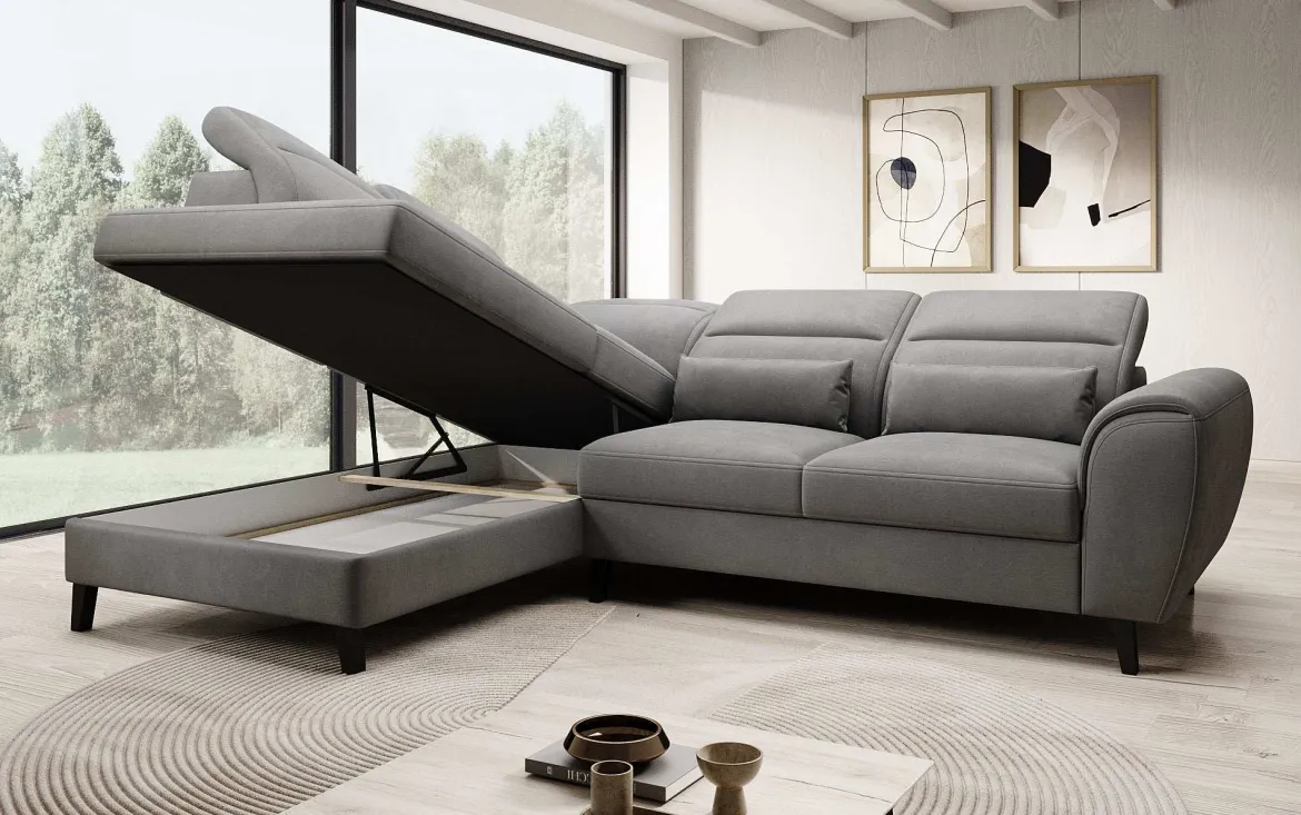 Designer Ecksofa Nobile mit verstellbarer Rückenlehne