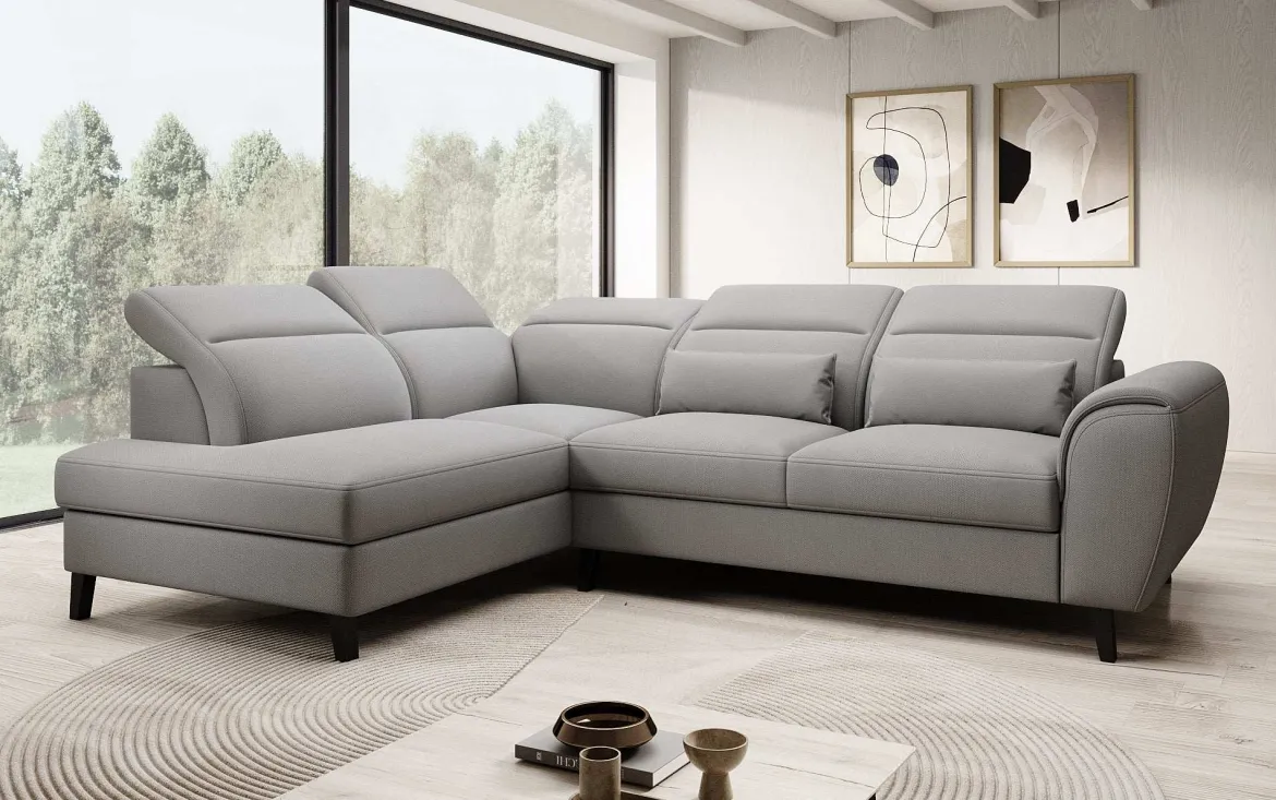 Designer Ecksofa Nobile mit verstellbarer Rückenlehne
