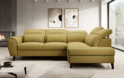Designer Ecksofa Nobile mit verstellbarer Rückenlehne