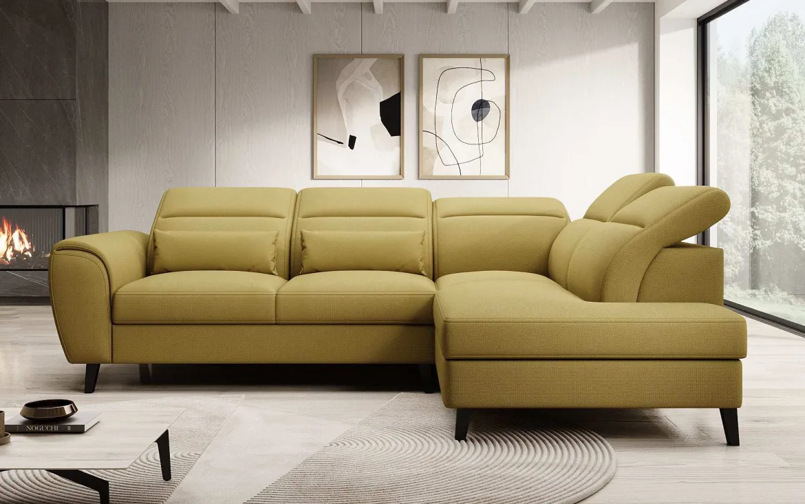 Designer Ecksofa Nobile mit verstellbarer Rückenlehne