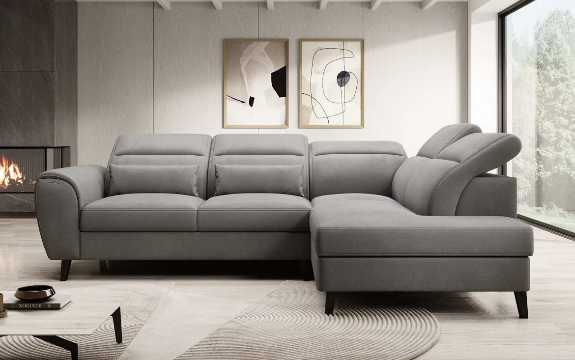 Designer Ecksofa Nobile mit verstellbarer Rückenlehne