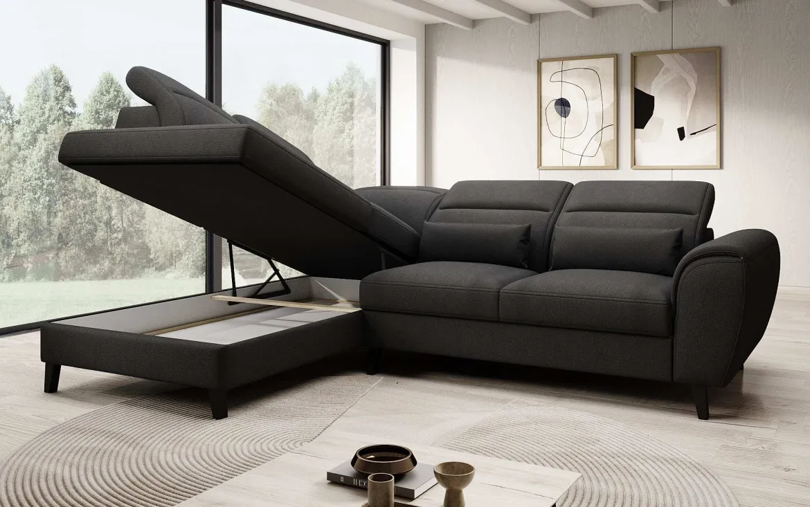 Designer Ecksofa Nobile mit verstellbarer Rückenlehne