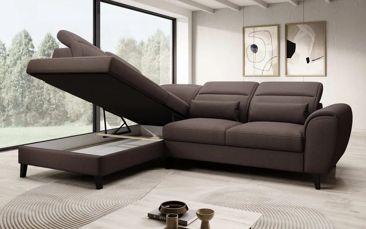 Designer Ecksofa Nobile mit verstellbarer Rückenlehne